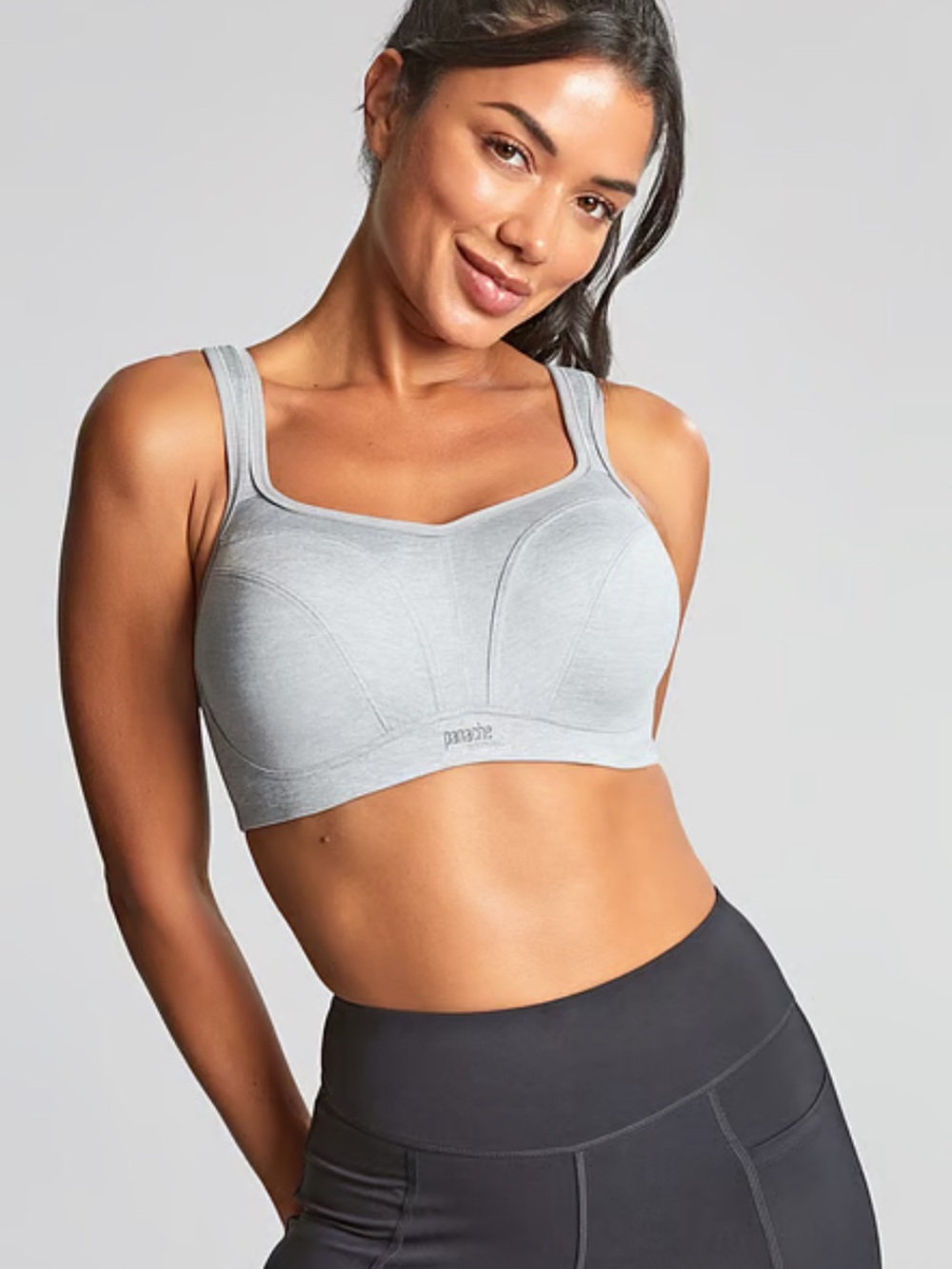 Panache Power Wired Light Gray High Support Sports Bra